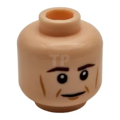 LEGO Kopf Minifigur mit Wangenlinien-Muster