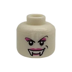 LEGO Kopf Minifigur mit Vampir-Muster ((Doppelseitig - Lady Vampyre)