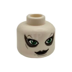 LEGO Kopf Minifigur mit großem grünen Augenmuster (Aurra Sing)