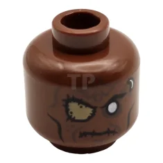 LEGO Tête de figurine avec sourire / motif d'extraterrestre effrayé (double…