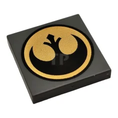 LEGO Tile 2 x 2 with SW Rebel Logo Pattern