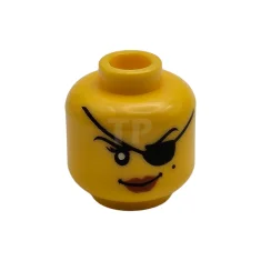 LEGO Minifig Cabeza con diseño de parche ocular