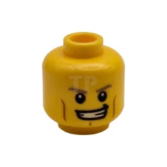 LEGO Kopf Minifigur mit Augenzwinkern / Lächelmuster (doppelseitig)