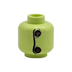 LEGO Kopf Minifigur mit Alien-Zombie-Muster