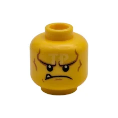 LEGO Kopf Minifigur mit Lächeln / Stirnrunzeln (doppelseitig)