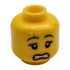 LEGO Minifig Cabeza con sonrisa de boca abierta (doble cara)