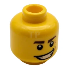 LEGO Kopf-Minifigur mit schiefem Lächeln