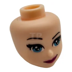 LEGO Head Mini Doll with Smirk Pattern
