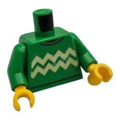 LEGO Torso (complete) with Sweater with Lines Pattern