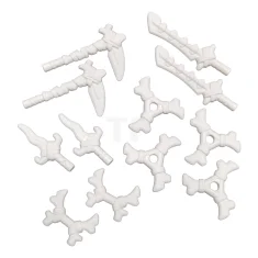 LEGO Minifigure, Weapon Pack Bone Sickles, Swords, Hooks, and Shuriken, 12…
