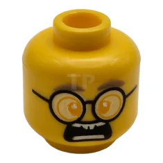 LEGO Kopf Minifigur mit Brille (doppelseitig)