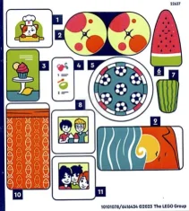 LEGO Autocollant pour l'ensemble 41754