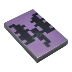 LEGO Tile 2 x 3 with Pixelated Dragon Pattern (Minecraft End…