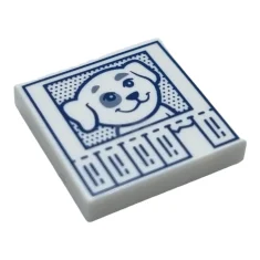 LEGO Tile 2 x 2 with Lost Dog Flyer with Phone…