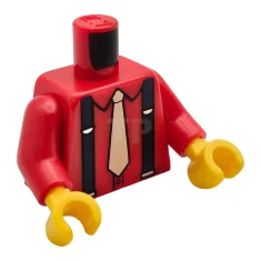 LEGO Torso (complete) with Shirt and Suspenders Pattern