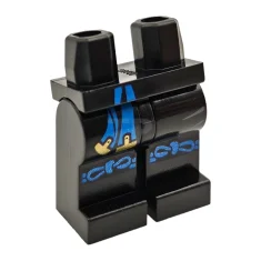 LEGO Patrón de Minifig de piernas con faja y rodilleras anudadas