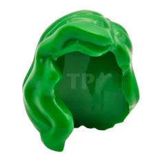 LEGO Hair for Minifigure, Mid-Length with Part over Right Shoulder