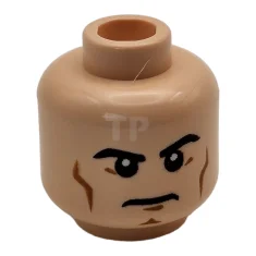 LEGO Kopf Minifigur mit gebrochenen Zähnen und roten Augen (doppelseitig -…