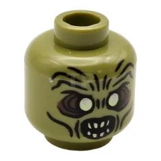 LEGO Kopf-Minifigur mit Zombie-Muster (beidseitig - Moria Orc)