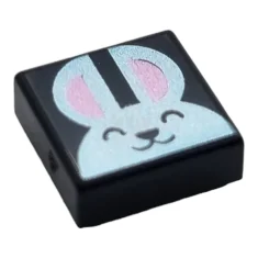 LEGO Fliese 1 x 1 mit Kaninchenkopf-Muster