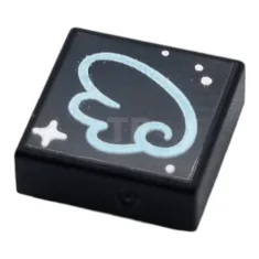 LEGO Fliese 1 x 1 mit Flügelumriss-Muster