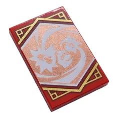 LEGO Fliese 2 x 3 mit Ninja- und Energy Burst Hands-Muster…