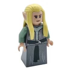 LEGO Elfo di Rivendell - Femmina, veste grigio-bluastro scuro