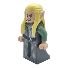 LEGO Elfo di Rivendell - Femmina, veste grigio-bluastro scuro