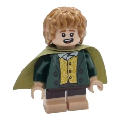LEGO Meriadoc Brandybuck (Merry) - Cheveux nougat moyen, pieds nougat clair
