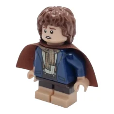 LEGO Peregrin Took (Pippin) - Cape brun rougeâtre, pieds nougat clair