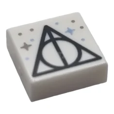 LEGO Tile 1 x 1 with Triangle, Line, and Circle Symbol…