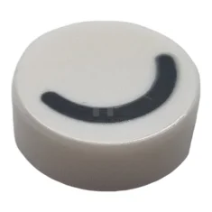 LEGO Tile 1 x 1 Round with Eye Closed Pattern