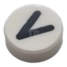 LEGO Tile 1 x 1 Round with Eye Winking Pattern