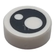 LEGO Tile 1 x 1 Round with Eye Pattern