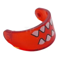 LEGO Minifigure, Visor Standard with Sharp White Teeth Pattern