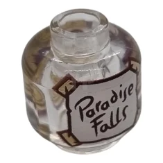 LEGO Kopf Minifigur mit 'Paradise Falls' und Münzen Muster