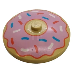 LEGO Dish 4 x 4 Inverted with Donut Pattern