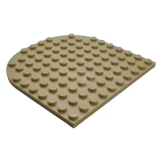 LEGO Plaque, bout arrondi 10 x 10