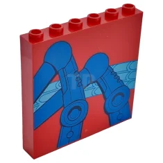 LEGO Panel 1 x 6 x 5 with Spider Legs Pattern…