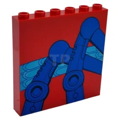 LEGO Panel 1 x 6 x 5 with Spider Legs Pattern…