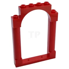 LEGO Frame 1 x 6 x 7 afgerond met pilaren