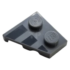 LEGO Plate 2 x 2 Wedge Right with Stripes Pattern
