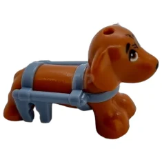 LEGO Hond met rolstoelharnas, teckel (Pickle)