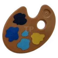 LEGO Minifigure, ustensile Palette de peinture avec motif d'éclaboussures de peinture…
