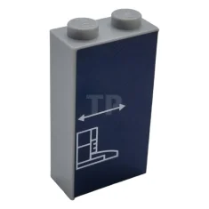 LEGO Brick 1 x 2 x 3 with Schematic of Car…