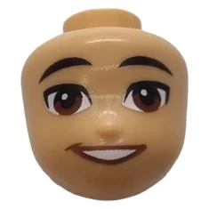 LEGO Head Mini Doll with Wide Open Smile Pattern