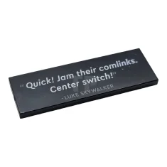 LEGO Tile 2 x 6 with a Luke Skywalker Quotation Pattern