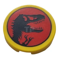 LEGO Tile 2 x 2 Round with Bottom O and Dinosaur…