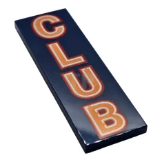 LEGO Carreau 2 x 6 avec motif "CLUB