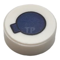 LEGO Fliese 1 x 1 Rund mit Sprühdosenaufsatzmuster